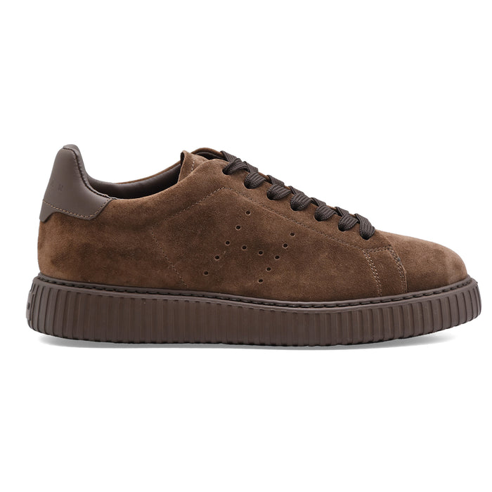 Sneakers Hogan Uomo H-Stripes H677 Metropolitane Suede Marrone