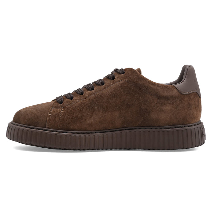 Sneakers Hogan Uomo H-Stripes H677 Metropolitane Suede Marrone