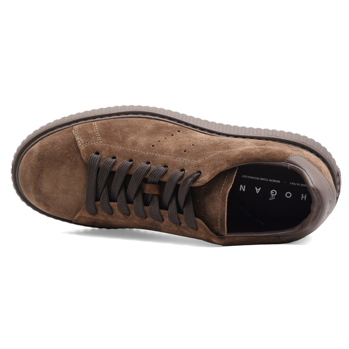 Sneakers Hogan Uomo H-Stripes H677 Metropolitane Suede Marrone