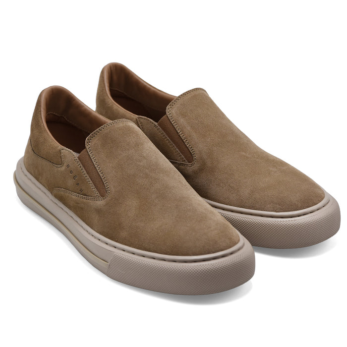Sneakers Slip-On Hogan H691 Uomo Beige Di Stile Chic Sportivo