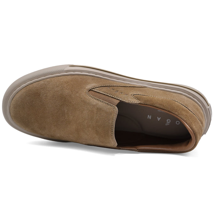 Sneakers Slip-On Hogan H691 Uomo Beige Di Stile Chic Sportivo