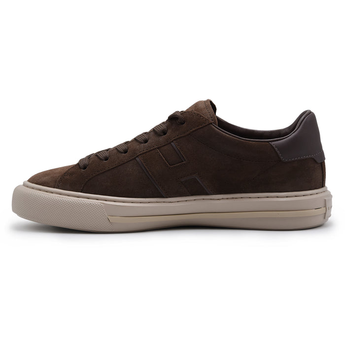 Sneakers Hogan H691 Uomo Pelle Scamosciata Marrone Cioccolato