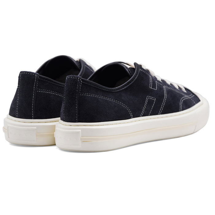 Men's Hogan H691 Suede Sneakers Blue Rubber Sole