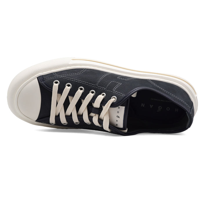 Sneakers Hogan H691 Rebel Uomo Blu Con Inserti In Pelle Gommata