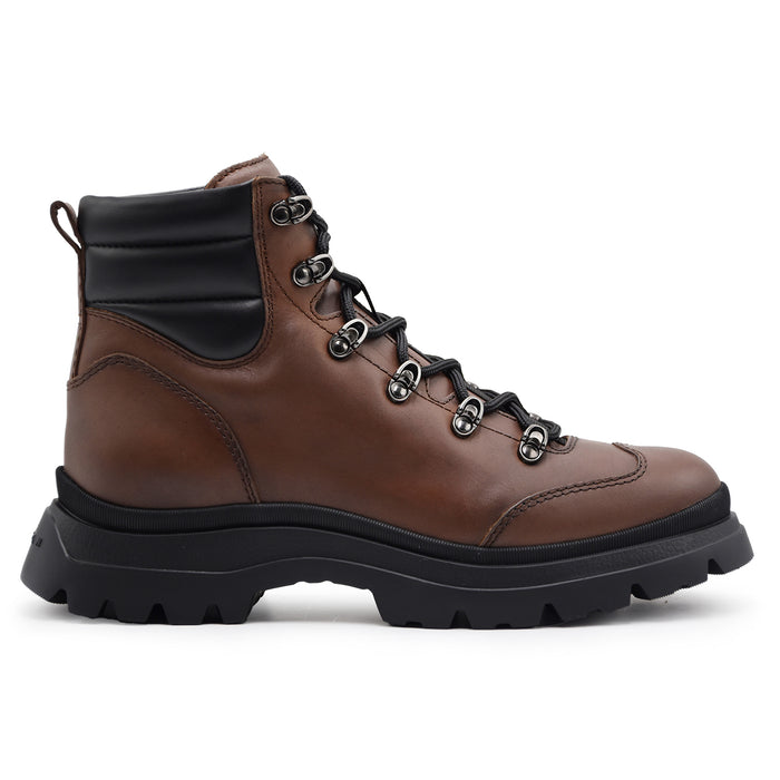 Pedula Hogan H692 Uomo Pelle Dallo Stile Hiking Color Corteccia