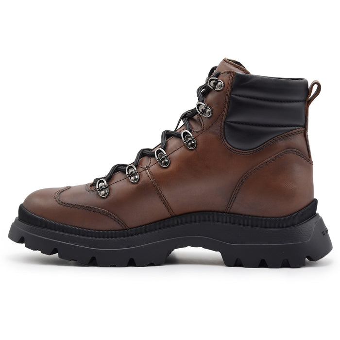 Pedula Hogan H692 Uomo Pelle Dallo Stile Hiking Color Corteccia