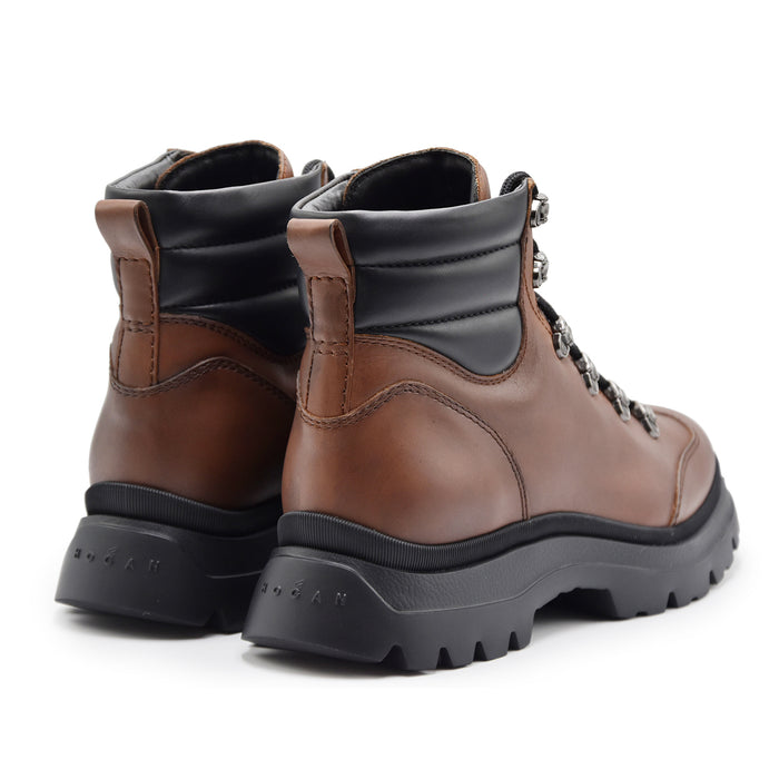 Pedula Hogan H692 Uomo Pelle Dallo Stile Hiking Color Corteccia