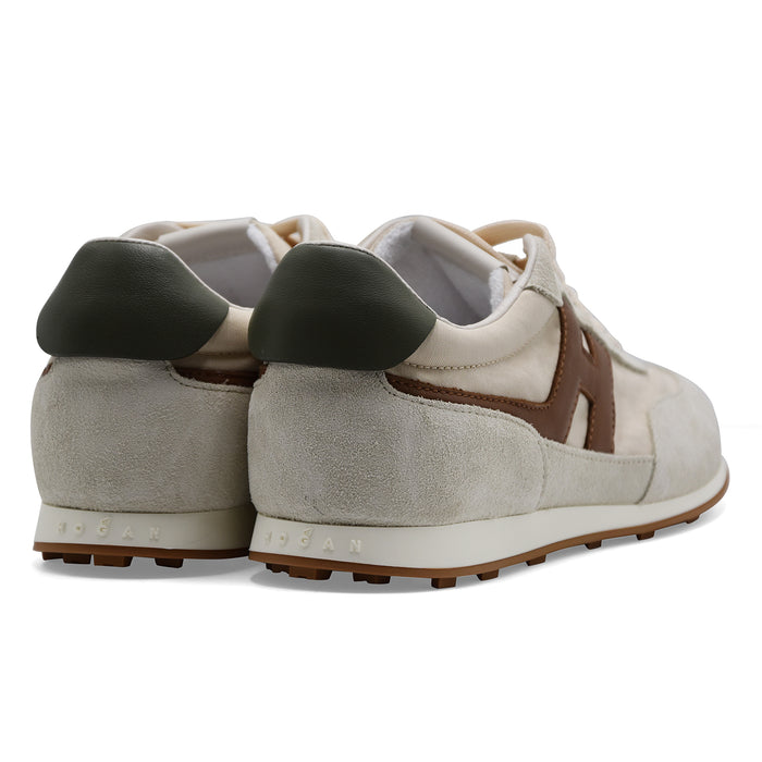 Hogan Men's Sneakers H699 Grey Suede with Brown H