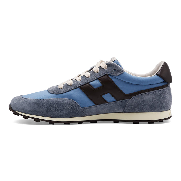 Hogan Men's H699 Sneakers in Soft and Lightweight Blue Suede