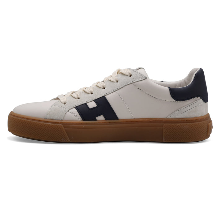 Sneakers Hogan Uomo Crosswind Bianco Blu Stile Contemporaneo