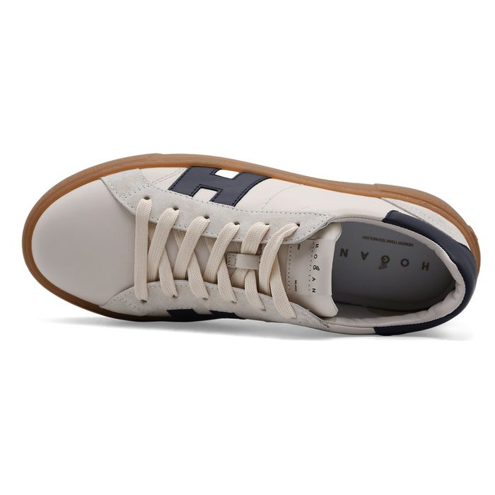 Sneakers Hogan Uomo Crosswind Bianco Blu Stile Contemporaneo