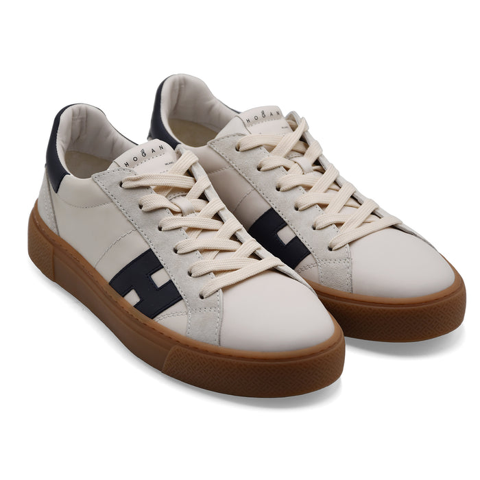 Sneakers Hogan Uomo Crosswind Bianco Blu Stile Contemporaneo