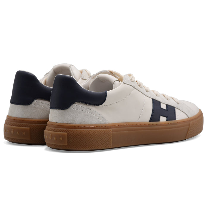 Sneakers Hogan Uomo Crosswind Bianco Blu Stile Contemporaneo