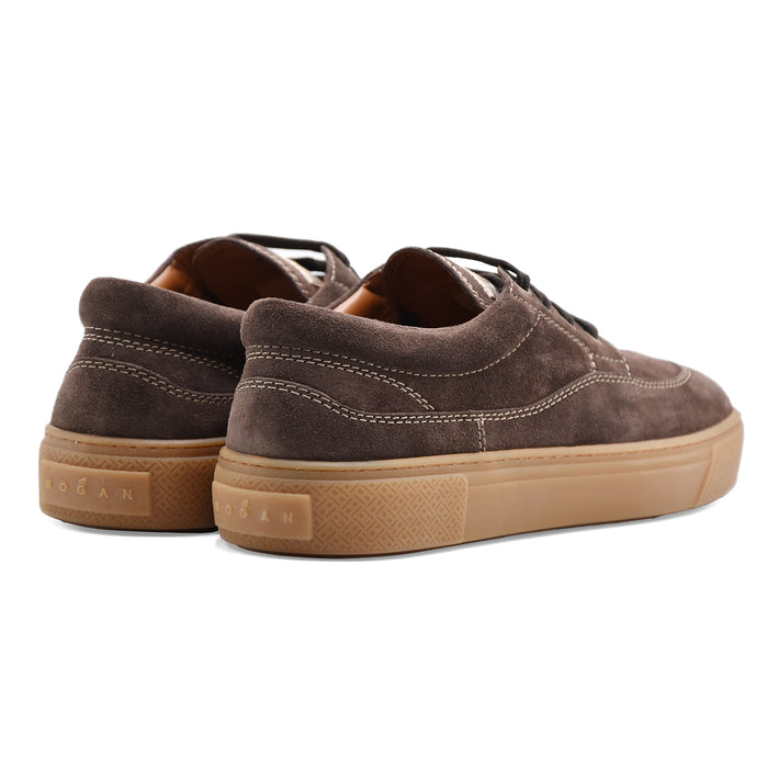 Sneakers Uomo Hogan Crosswind Marrone Soletta Con Memory Foam