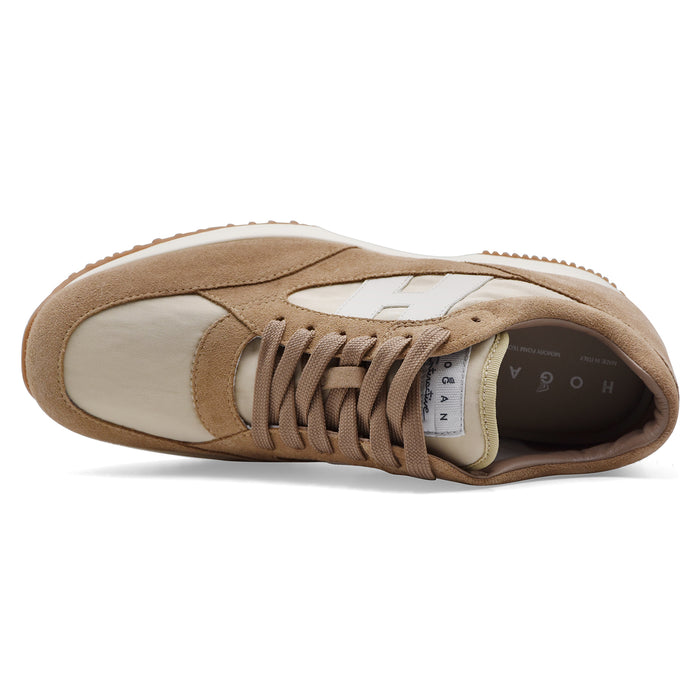 Hogan Men's Sneakers INTERACTIVE Genuine Suede Beige
