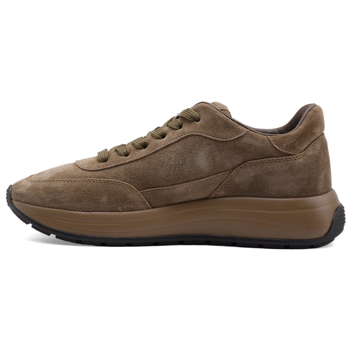 Sneakers Hogan Hi-Light H719 Morbida Pelle Scamosciata Marrone