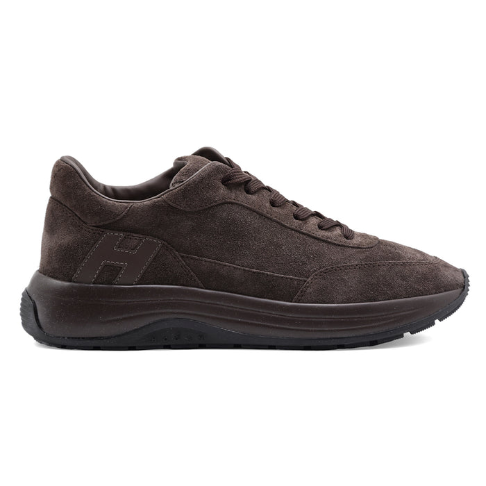 Sneakers Hogan Hi-Light H719 Morbido Suede Marrone Palissandro