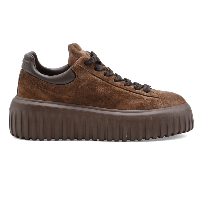 Sneakers Hogan H-Stripes Donna Marrone Dal Design Contemporaneo