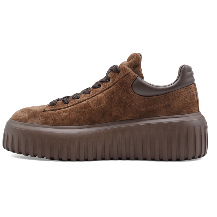 Sneakers Hogan H-Stripes Donna Marrone Dal Design Contemporaneo