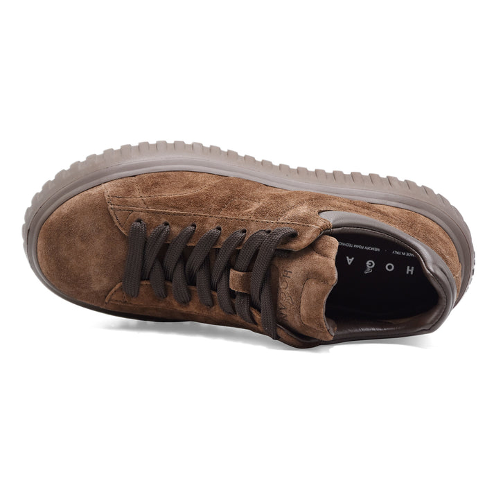 Sneakers Hogan H-Stripes Donna Marrone Dal Design Contemporaneo