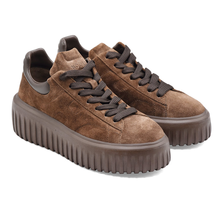 Sneakers Hogan H-Stripes Donna Marrone Dal Design Contemporaneo