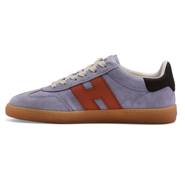 Sneakers Hogan Cool Donna Suede Viola Glicine Logo Arancione