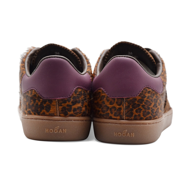 Sneakers Donna Hogan Cool Camoscio Animalier Con "H" Laterale