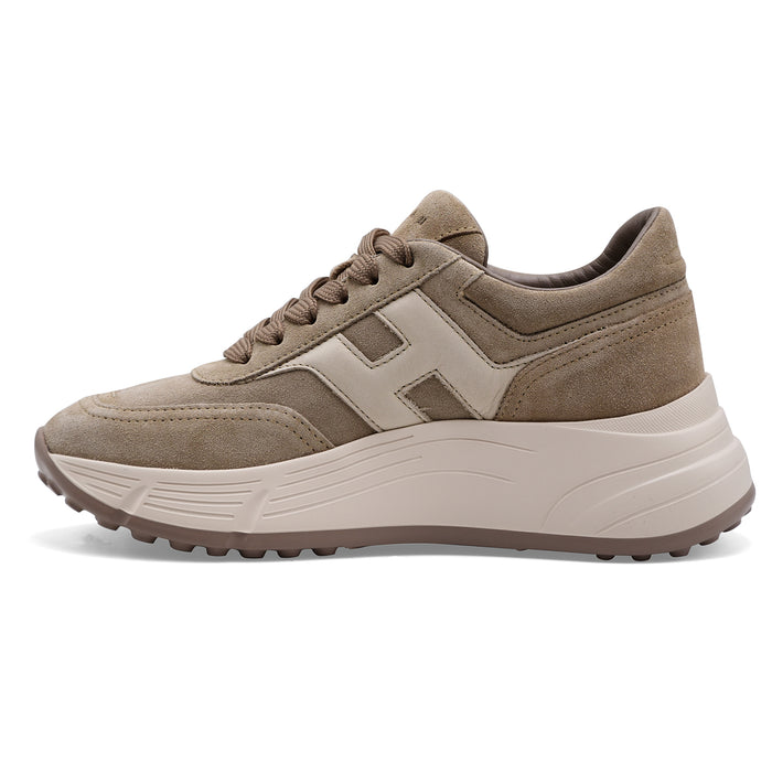 Sneakers Hogan Hi-Fi H669 Donna Beige Silhouette Platform Urban