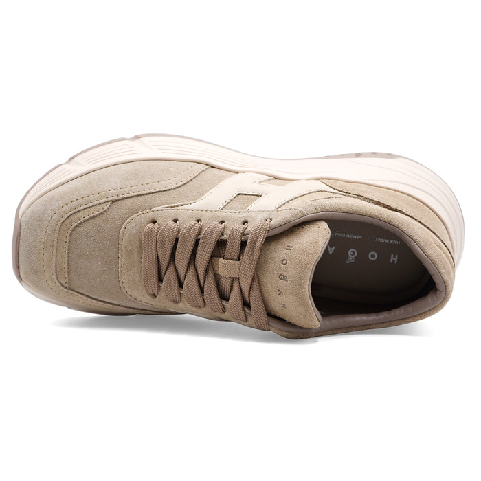 Sneakers Hogan Hi-Fi H669 Donna Beige Silhouette Platform Urban