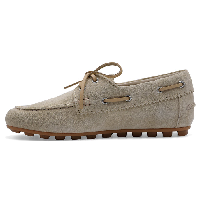 Hogan Women's Beige Suede Soft Boat Shoes H693