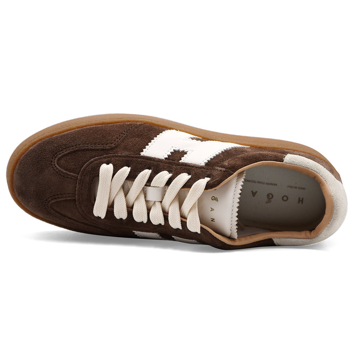Sneakers Hogan Cool H698 Donna In Pelle Scamosciata Marrone