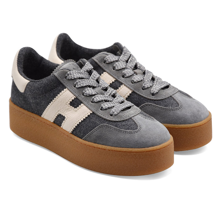 Sneakers Hogan Cool H698 Donna Grigio Soletta In Memory Foam