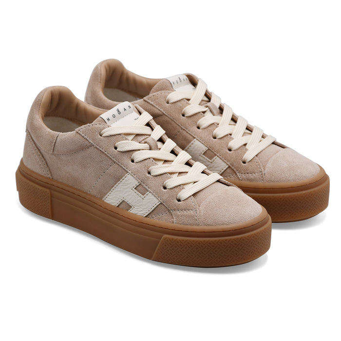 Sneakers Hogan Crosswind Donna Beige Look Essenziale Versatile