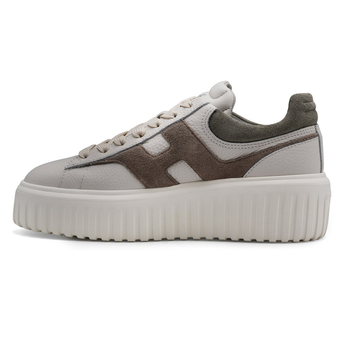 Sneakers Hogan H-Stripes Donna Avorio Beige Suola Extralight