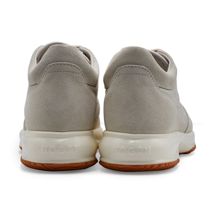 Sneakers Hogan Interactive Donna Design Rivisto In Pelle Avorio