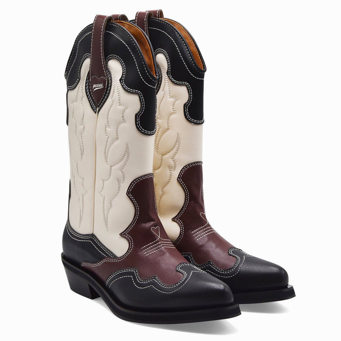 Texani Puraai Donna 7.01 Rodeo Cob Vegan Nero Marrone Bianco