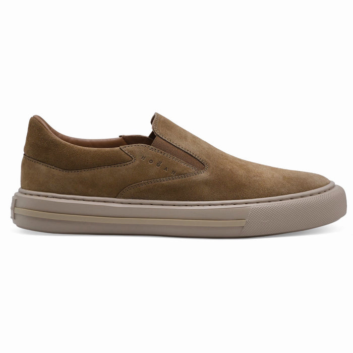 Sneakers Slip-On Hogan H691 Uomo Beige Di Stile Chic Sportivo