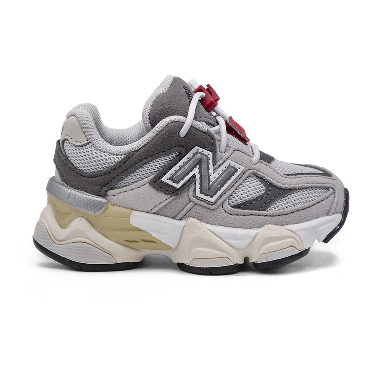 New Balance Kids 9060GY Grey Socks Smaller Feet