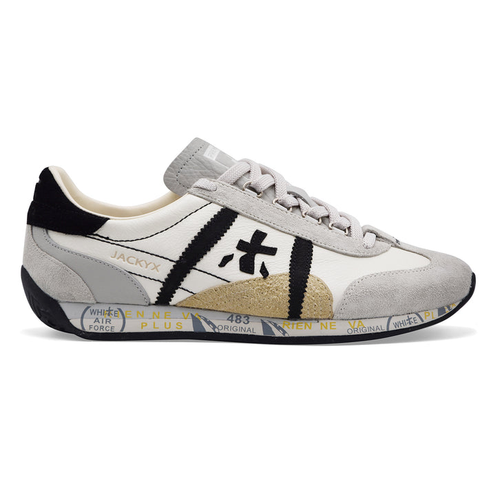 Men's Sneakers Premiata Jackyx 25 8222 White Black Essential