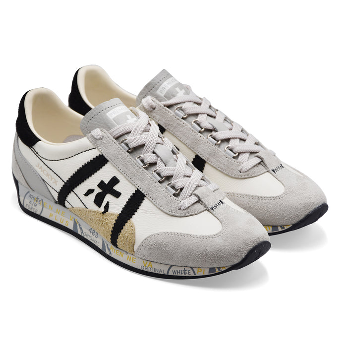 Men's Sneakers Premiata Jackyx 25 8222 White Black Essential