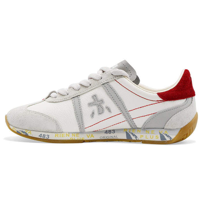 Sneakers Donna Premiata Jackyx 25D 8225 Bianco Grigio Rosso