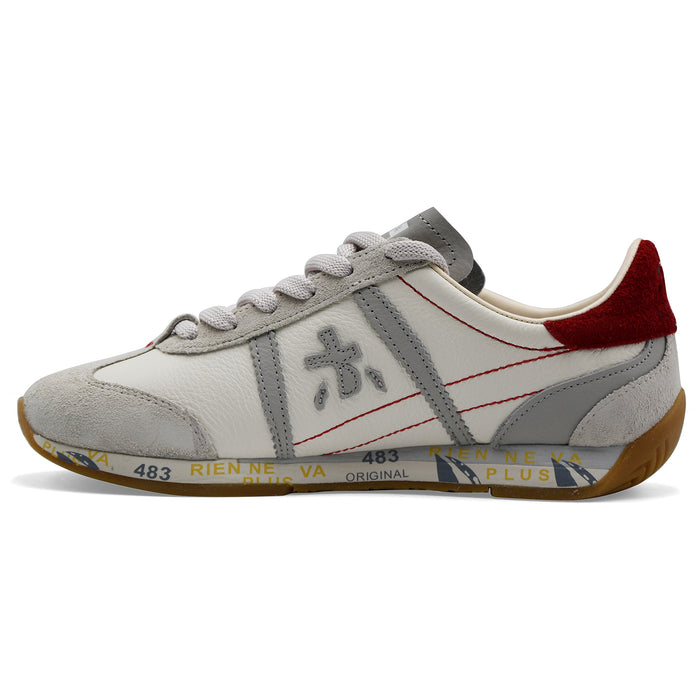 Sneakers Donna Premiata Jackyx 25D 8225 Bianco Grigio Rosso