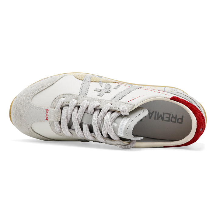 Sneakers Donna Premiata Jackyx 25D 8225 Bianco Grigio Rosso