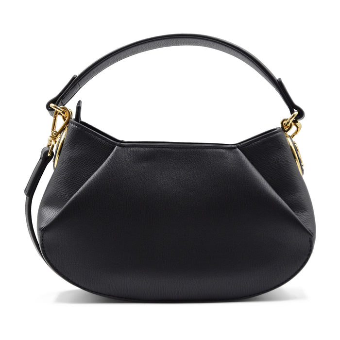 Borsa Love Moschino Donna Nero Minimal Ecopelle Con Zip Dorata