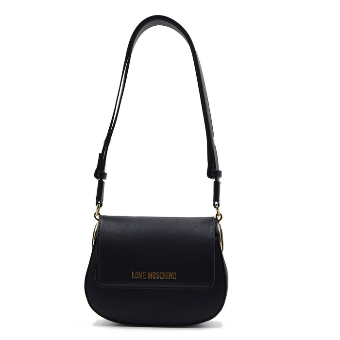 Borsa Love Moschino Donna Nero Minimal Logo Frontale Iconico