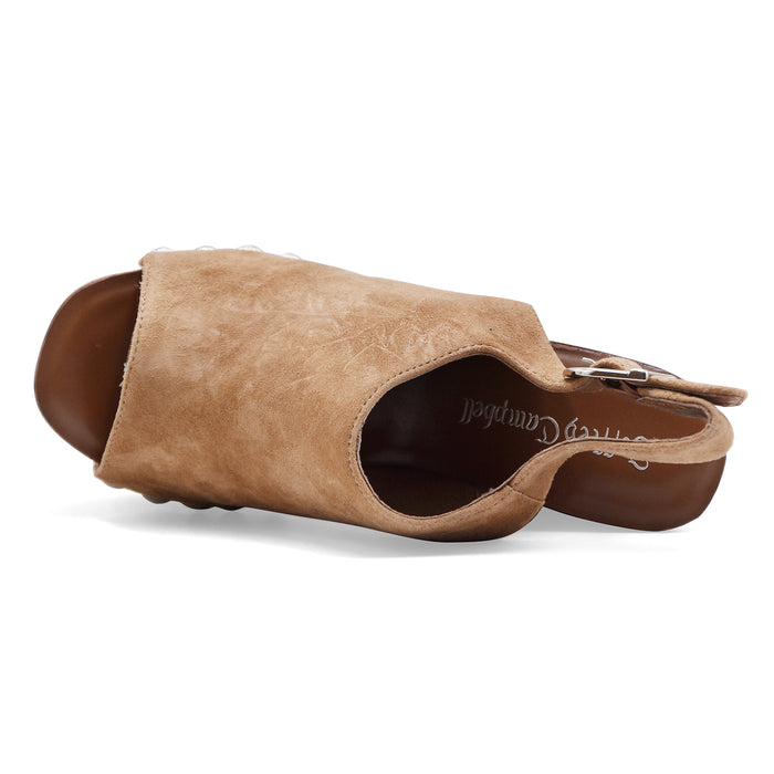 Sandali Jeffrey Campbell Donna Snick Pelle Scamosciata Marrone