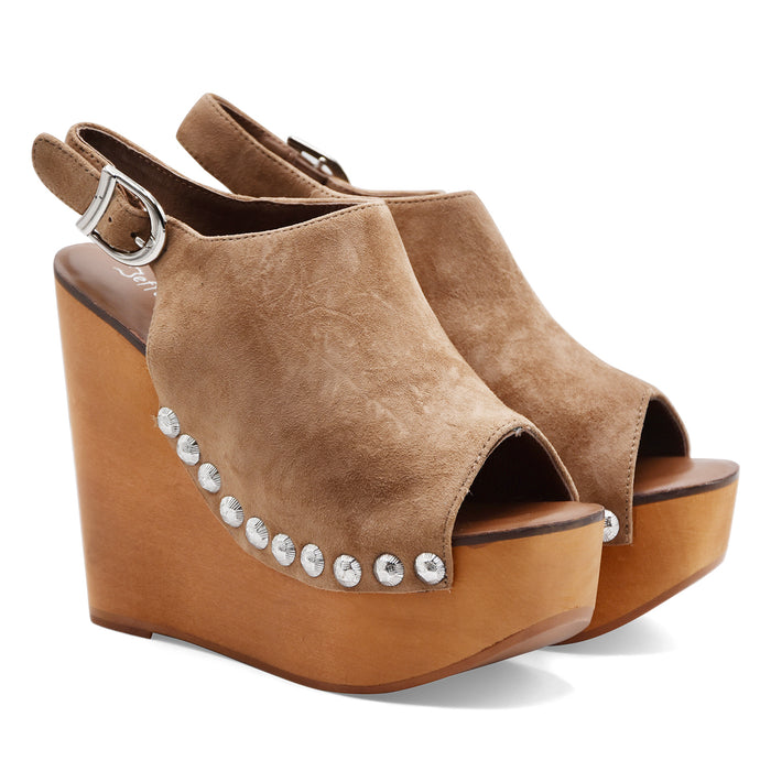Sandali Jeffrey Campbell Donna Snick Pelle Scamosciata Marrone