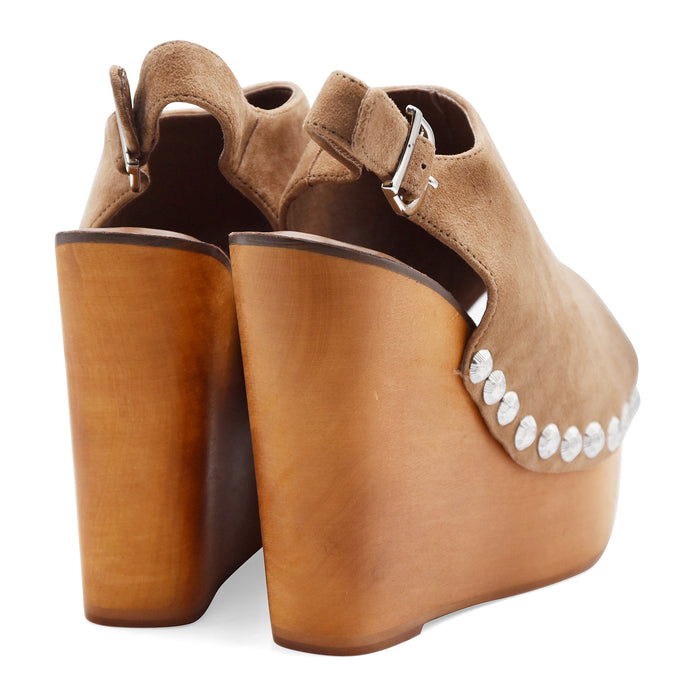 Sandali Jeffrey Campbell Donna Snick Pelle Scamosciata Marrone