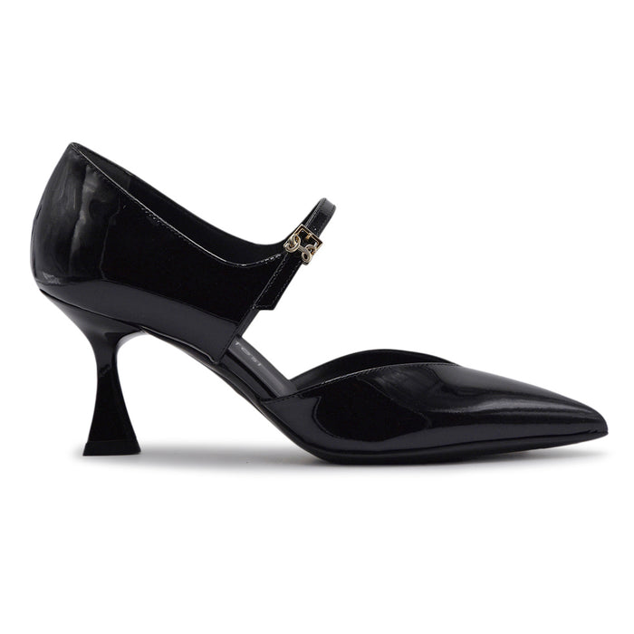 Décolleté Sergio Levantesi Donna Nero Jena56 Cinturino Al Collo