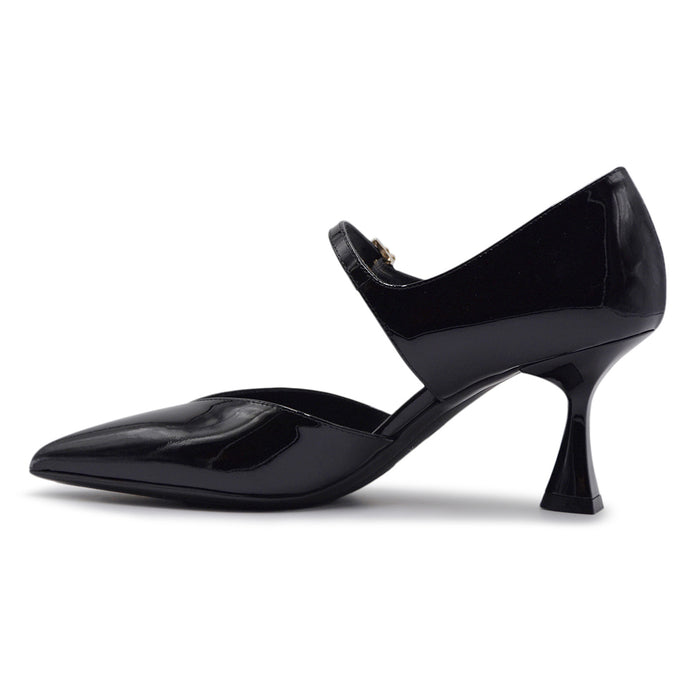 Décolleté Sergio Levantesi Donna Nero Jena56 Cinturino Al Collo